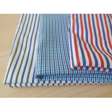 Окрашенная пряжа ткани рубашки полосы